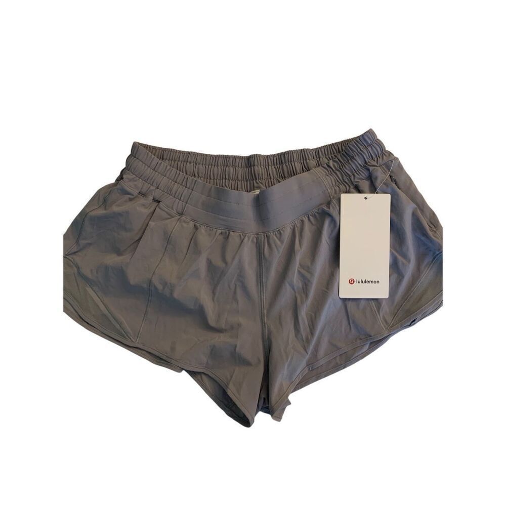 Lululemon Hotty Hot Short II *2.5" W7AUSR gray women's size 12 NEW WITH TAGS